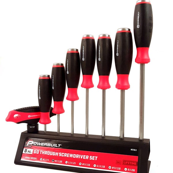 8pc 'Go-Through' Screwdriver Set Carousel 1