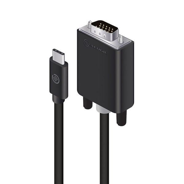 Alogic USB-C to VGA Cable - Male to Male - 2m - Retail Carousel 1