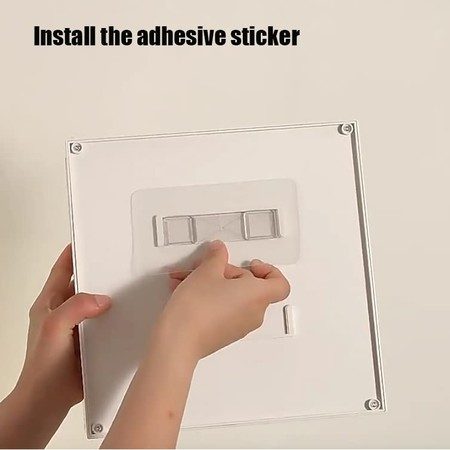 Display Case for Figures Clear Acrylic Organizer with Magnetic Door Wall-Mounted Carousel 10