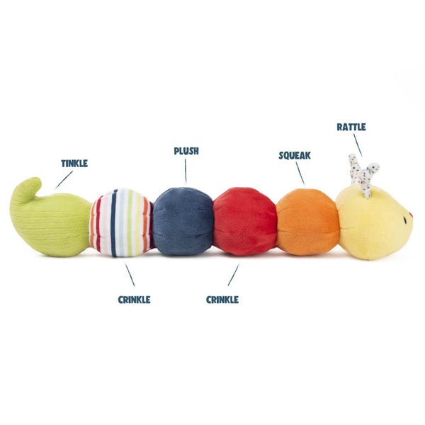 GUND Baby - Tinkle Crinkle Caterpillar, Baby Soft Toy, 38cm L Carousel 3