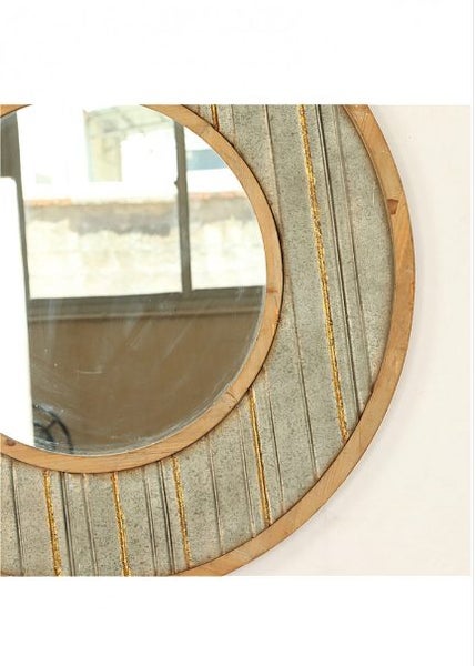 Gary Vintage Style Round Wall Mirror * Floor Model *35%OFF* Carousel 2