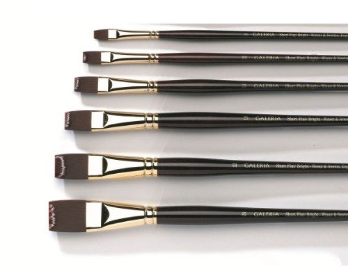Winsor & Newton Galeria Brushes Short Flat - Size 8 Carousel 1