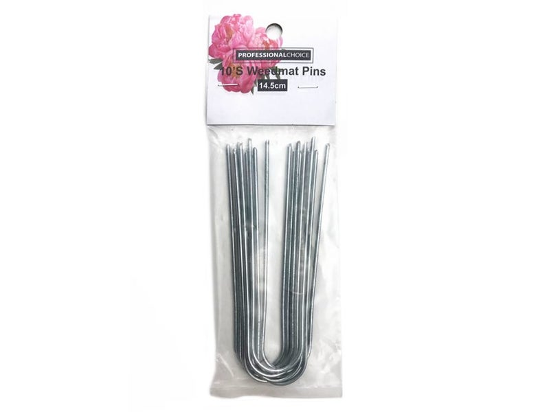 Weedmat Pins 145mm x 10's - Weed Mat Pegs, Weedmat Staples Carousel 1
