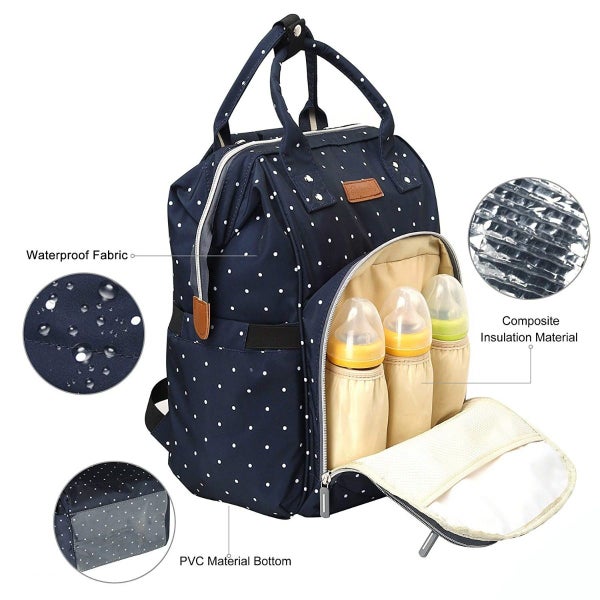 Mummy Maternity Nappy Bag Stroller Hooks Large Capacity Baby Diaper Bag Travel Carousel 1