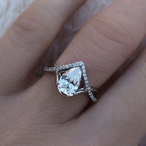 Brand New Promise Diamond Ring White Gold Eternity Ring Jewellery *Clearance* Carousel 17