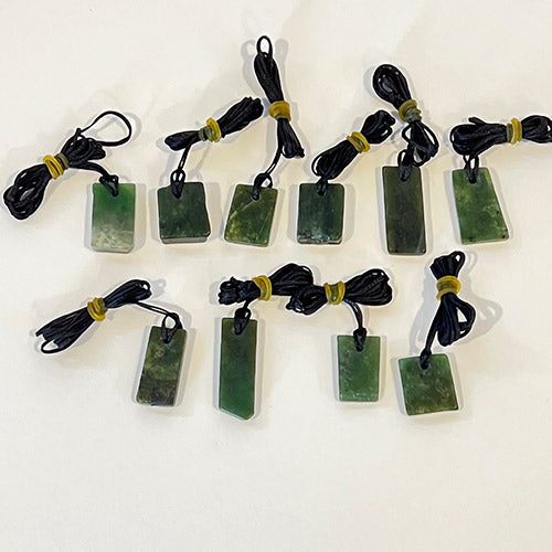 Greenstone Offcut Pendants (10piece) Carousel 1