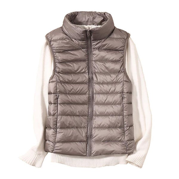 Light White Duck Down Women Vest short Jacket Autumn winter New Carousel 2