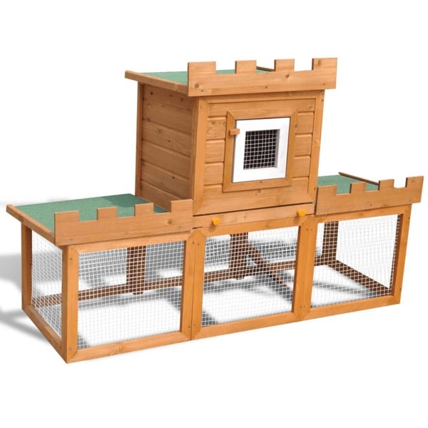Outdoor Large Rabbit Hutch House Pet Cage Single House Oiboit Carousel 1