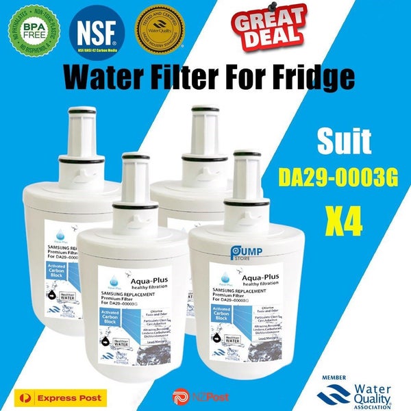4 X SAMSUNG Compatible DA29-00003G FRIDGE WATER FILTERS64460631126145110