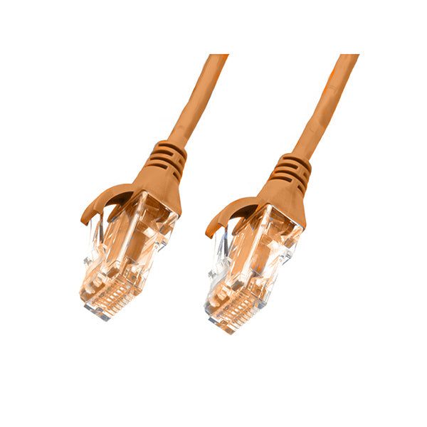 2M Cat 6 Ultra Thin Lszh Ethernet Network Cables Orange Carousel 2
