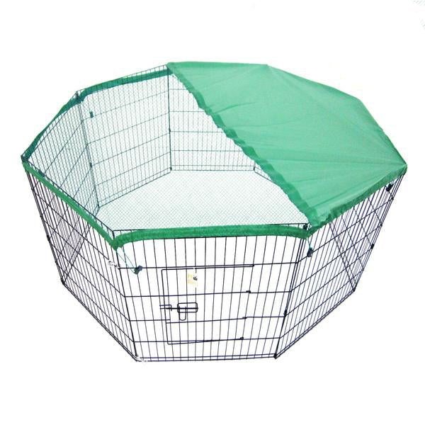 30" Cover for Playpen - Green Carousel 1