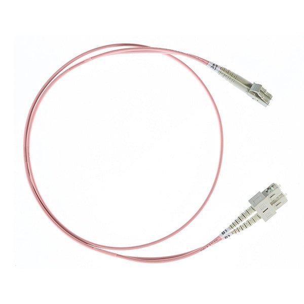 3M Lc Sc Om1 Multimode Fibre Optic Cable Salmon Pink Carousel 1