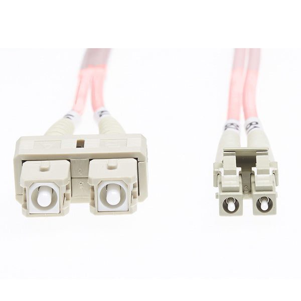3M Lc Sc Om1 Multimode Fibre Optic Cable Salmon Pink Carousel 2