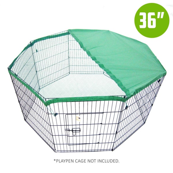 36" Cover for Playpen - Green Carousel 1