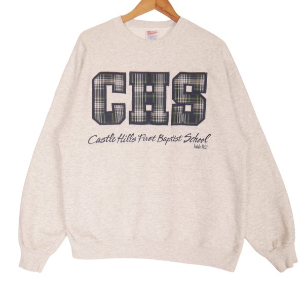 Vintage 90s USA College Sweatshirt Large Carousel 1