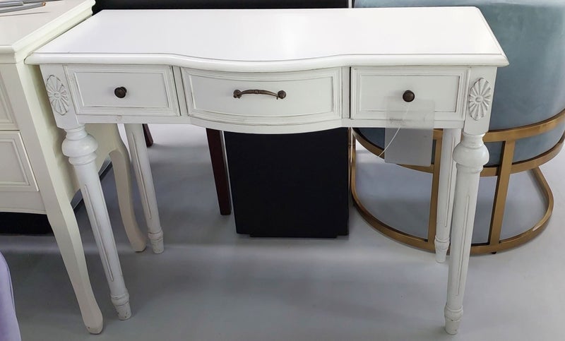 Liz Dressing Console Table - White *40% OFF* Floor Model Carousel 1
