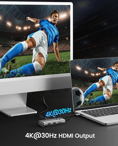 ORICO USB-C 5-in-1 Docking Station (1x 4K HDMI, 1x Type-C PD, 3x USB-A) - Grey Carousel 8