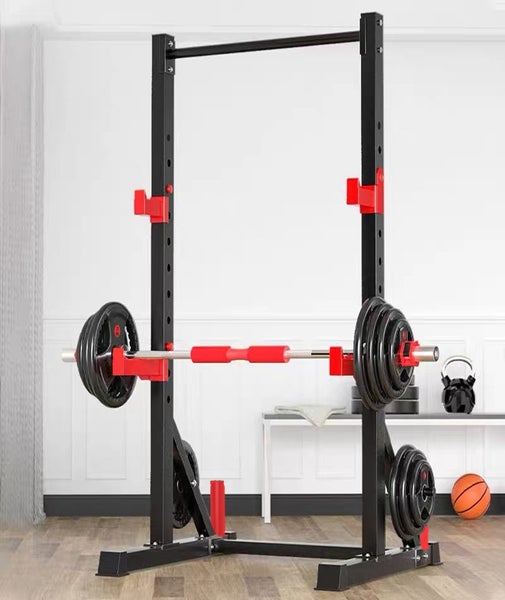 Squat Rack /Bench Press Rack + 20kg Barbell + 50kg Weights Carousel 2