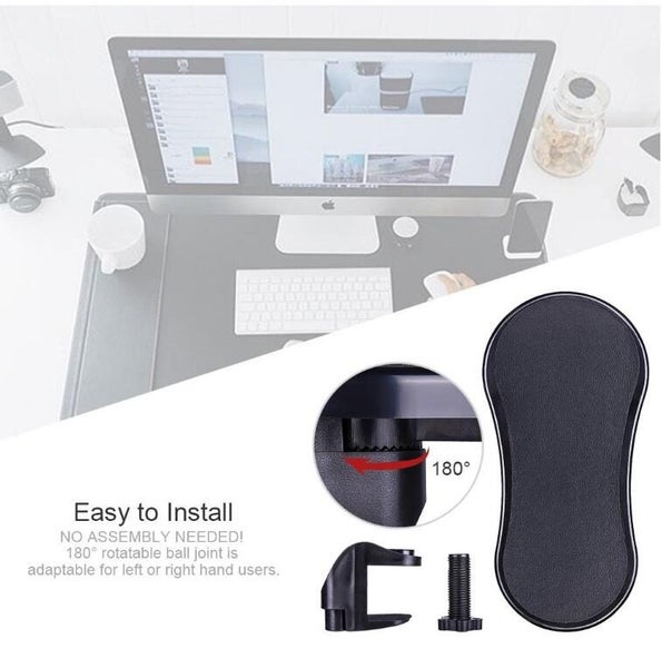 Computer Armrest Adjustable Arm Wrist Rest Support for Home and Office Black Carousel 8