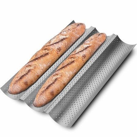 Baguette Pans Mould French Bread Baking Loaves Baguettes Tray Mold Carousel 1