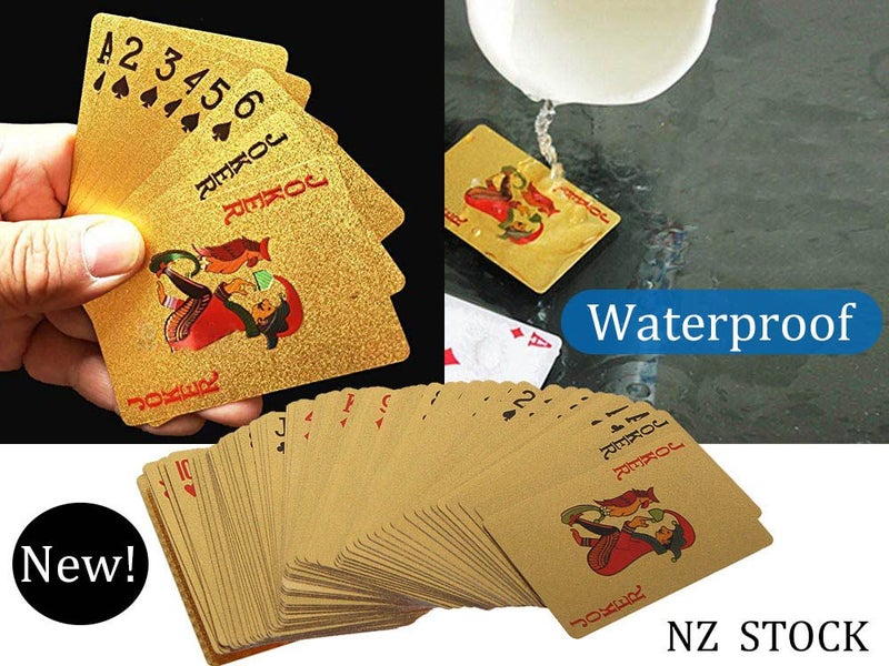 NEW 24K Gold Plated Playing Cards - NEW Carousel 1