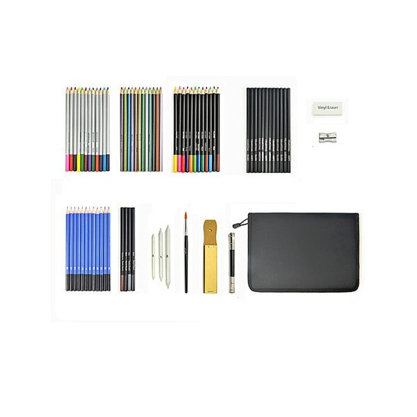 Art Sketch Pencils Oil Drawing Colouring Graphite Charcoal Pencil Set Carousel 8