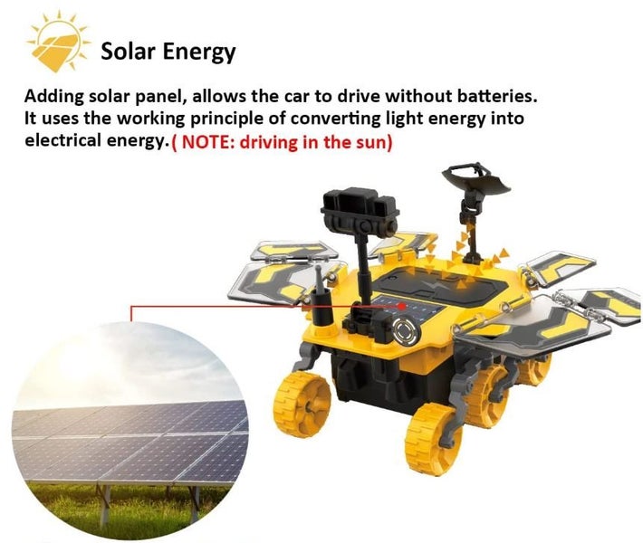 Solar Mars Rover Toys - STEM educational toys for kids - DIY robot Carousel 8