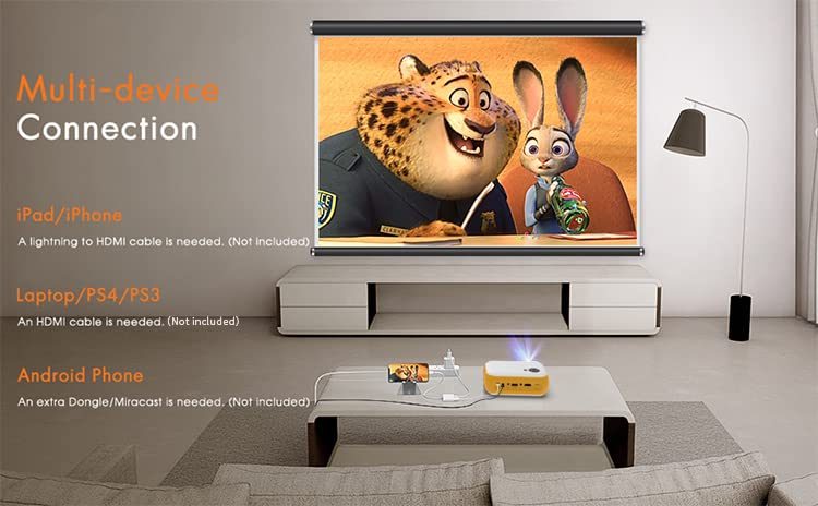 Portable Projector 1080P Carousel 2