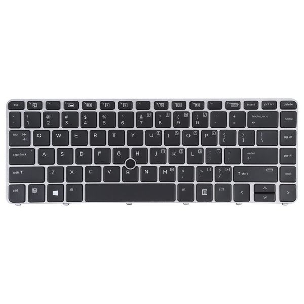 HP EliteBook 840 G3 US Version Keyboard with Backlight and Pointing (Silver) Carousel 1