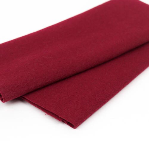 Wonderfil Merino Wool Fabric: Sue Spargo Dark Cerise Carousel 1