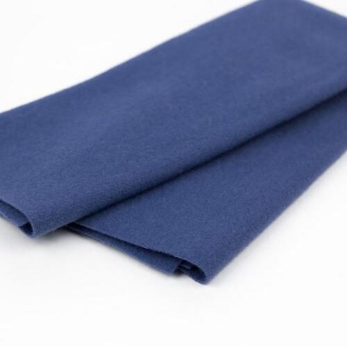Wonderfil Merino Wool Fabric: Sue Spargo Larkspur Blue Carousel 1