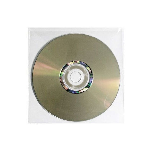 Cd-Dvd Clear Pvc Sleeve Hold 1 Disc Carousel 1