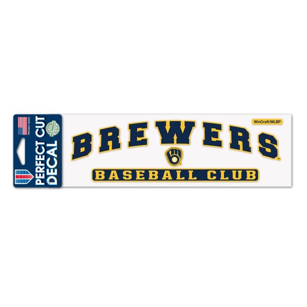 MLB Perfect Cut Decal 8x25cm Milwaukee Brewers Carousel 1