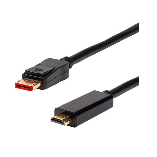 Displayport Male To Hdmi 2 Male Cable 4K2K At 60Hz Black Carousel 1