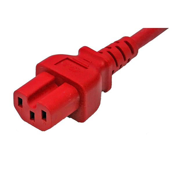 Iec C14 To C15 High Temperature Power Cable Red 2M Carousel 3