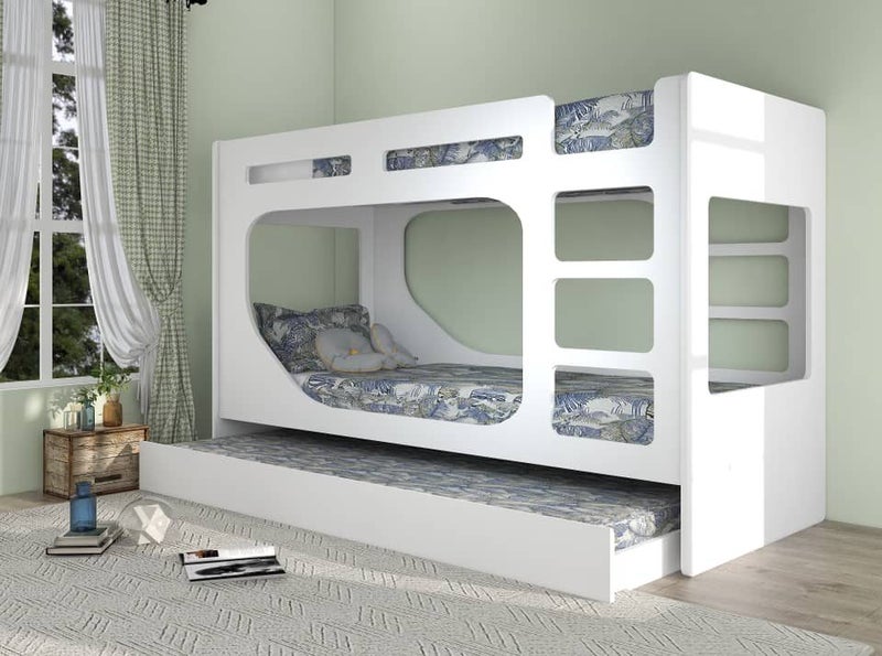 Malibu Single Bunk Beds Plus Single Trundle ***Sale Save $100*** Carousel 1