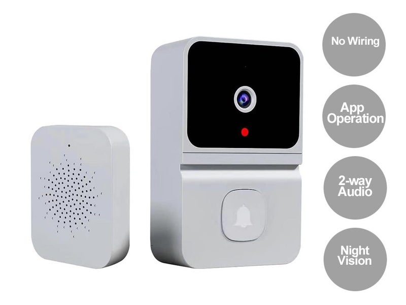Wireless Doorbell Camera-White Carousel 1