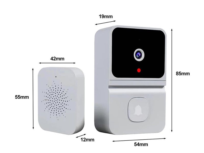 Wireless Doorbell Camera-White Carousel 6