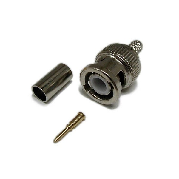 Dynamix BNC RG59/62 Connector - Crimp, 3 Piece (BNC-CTC75) Carousel 1