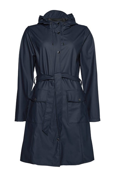 Rains Curve Jacket Navy Carousel 1