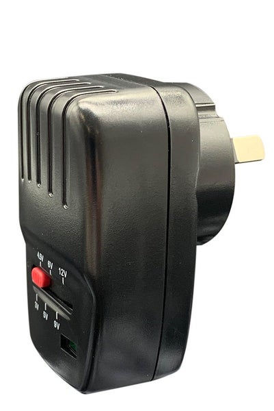 Jackson Multi Voltage Power Adaptor Black Carousel 1
