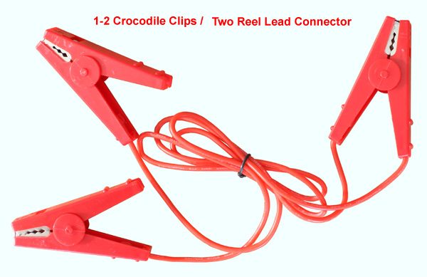 1-2 Crocodlie Clips / Double Reel Lead Connector -- Brand new Carousel 1