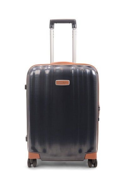 Samsonite Lite-Cube DLX 55cm CURV Carry-On Spinner Suitcase Midnight Blue Carousel 2
