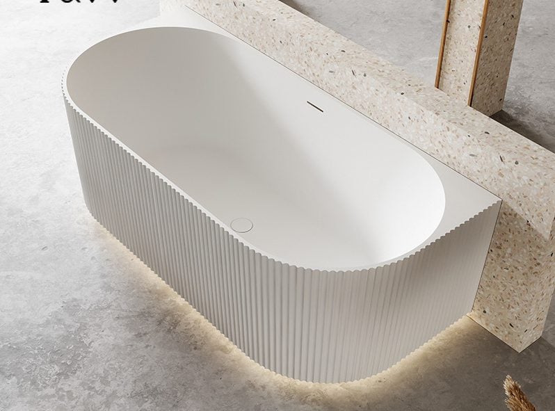 Bath Tub - **Back to Wall Freestanding 1500mm Gloss White Finish Bath62935705500803112