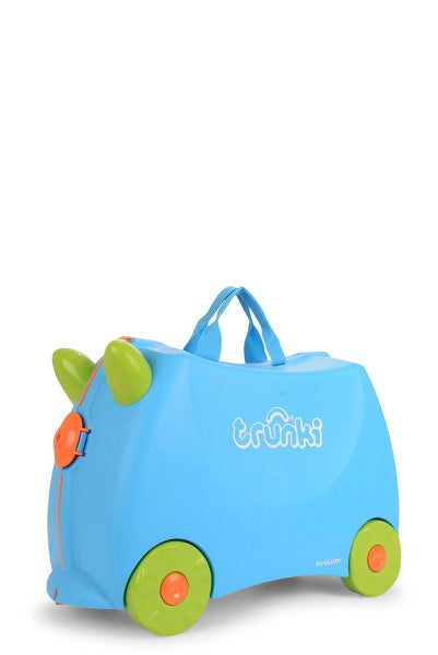 Trunki Terrance Kids Suitcase Blue Carousel 1