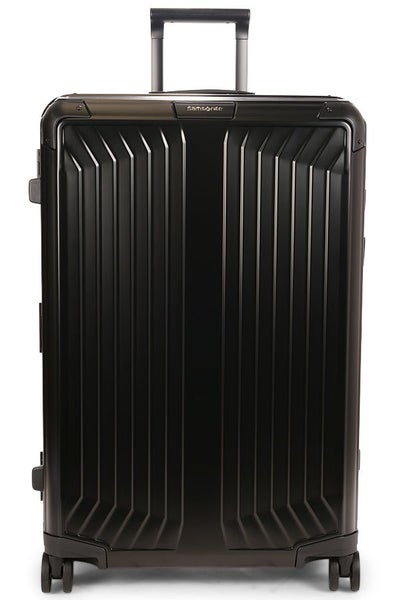 Samsonite Lite-Box ALU 55cm & 76cm Hardside Luggage Set Black Carousel 2