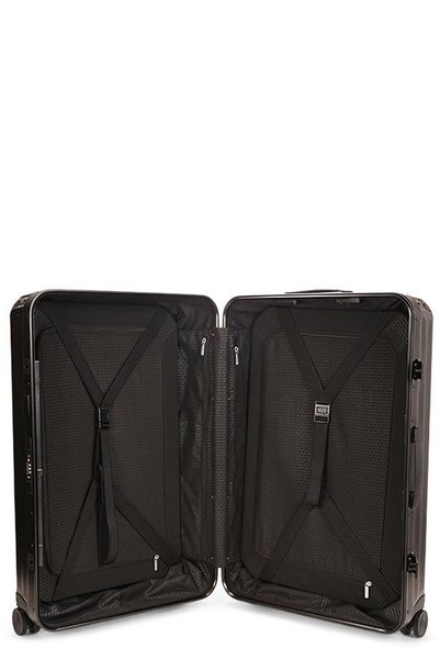 Samsonite Lite-Box ALU 55cm & 76cm Hardside Luggage Set Black Carousel 10