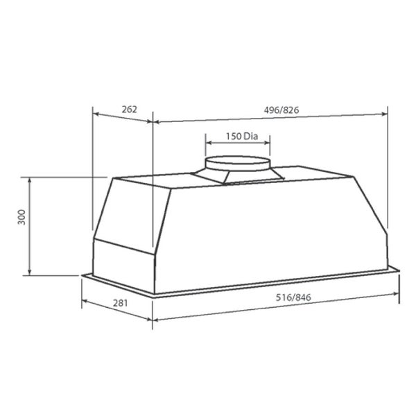 RANGEHOOD 520mm Carousel 2