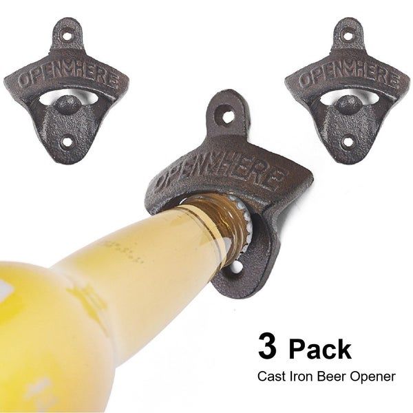 Brand New 3Pack Beer Bottle Opener Home Bar Men Cave *Sale NOW* Carousel 1
