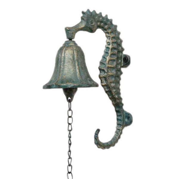 Cast Iron Seahorse Wall Mounted Bell Ring Bell Door Bell Carousel 1